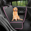 Dog Car Seat Cover View Mesh Pet Carrier Hammock Safety Protector Car Rear Back Seat Mat With Zipper And Pocket For Travel – Image 4