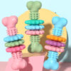 Dog Chew Toy Dog Bone Type  Dogs Teeth Cleaning Toys Indestructible TPR Bone Chewing Bite Resistant Teething Toys  Pet Products – Image 2